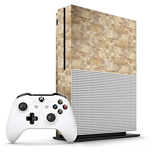 Xbox One S Travertine Stone Tiles Console Skin / Cover/ Wrap for Microsoft Xbox One S