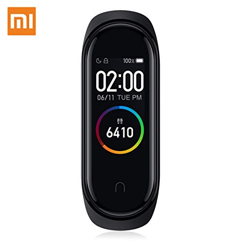 Xiaomi Mi Band 4 Pulsera de Actividad,Monitores de Actividad,Pantalla Pulsómetro Fitness Tracker, Smartwatch con 0.95''Pantalla AMOLED a Color ,con ios y Android,Negro( Versión Global)