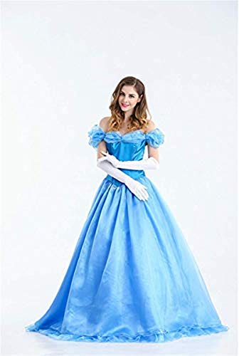 Xyfw Vestido De Princesa De Cuento De Hadas Sexy para Mujer Disfraz De Cenicienta para Adultos Cosplay De Carnaval Disfraces De Carnaval De Halloween Disfraces De Carnaval Fiestas,XXL