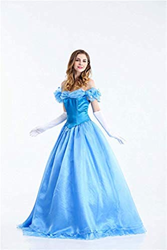 Xyfw Vestido De Princesa De Cuento De Hadas Sexy para Mujer Disfraz De Cenicienta para Adultos Cosplay De Carnaval Disfraces De Carnaval De Halloween Disfraces De Carnaval Fiestas,XXL