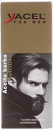 Yacel For Men Aceite Barba Nutritivo, Hidrata, Revitaliza y Moldea Barba 50ml