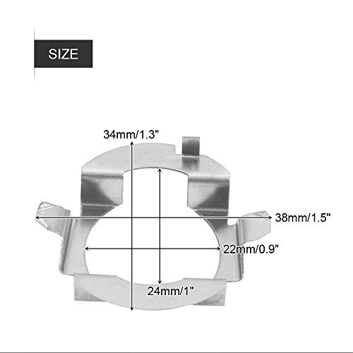 1 par de Base para faros LED H7, Adaptadores de bombillas H7, Retenedor de zócalo de soporte para Mer-cedes Ben-z Clase B V-W Toua-reg O-pel