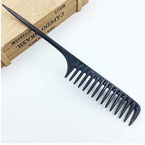 1 PC portátil Peine de la Cola Peine Profesional del Consejo para la Herramienta de Pelo del salón de la Sección Barbero Cepillo de Pelo de Pelo DIY Ancha Dientes Peines