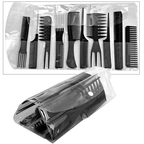 10X Peigne Peine comb cepillo plástico de peluquería