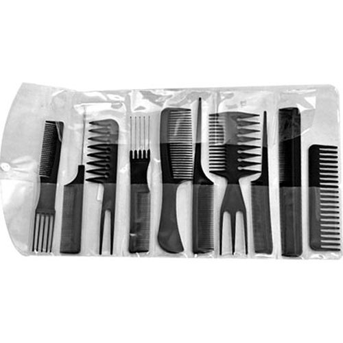 10X Peigne Peine comb cepillo plástico de peluquería