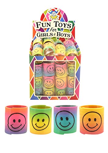 12 x Mini Smiley Springs - Party Bag Fillers by MunchieMoosKids