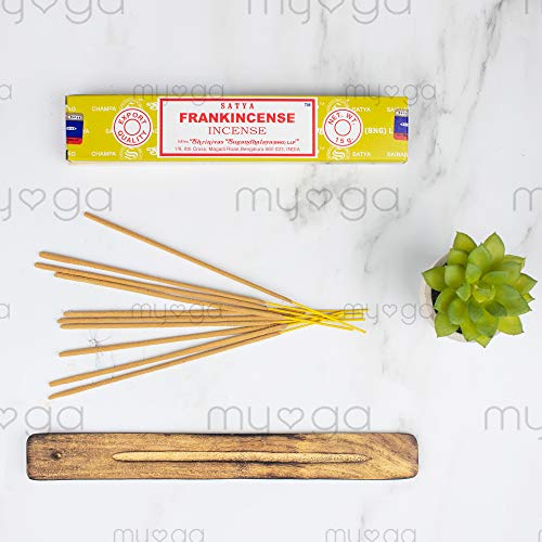 156 x unidades de incienso Satya Frankincense de 180 g (12 cajas de 15 g cada una) de Sai Baba Nag Champa, de olíbano