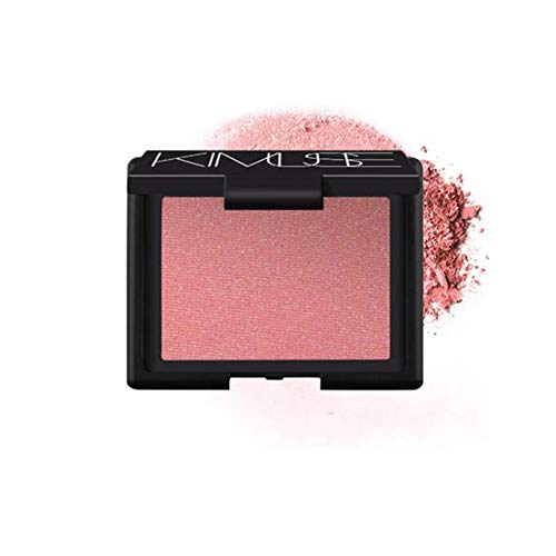 1PC suave mate Powder Blush Palette uno de los matices Minimalismo maquillaje Blush cosméticos faciales portátiles para las mujeres de las muchachas (Orgasm)