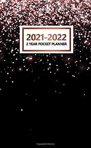 2021-2022 2 Year Pocket Planner: Elegant Monthly Agenda, Diary, Calendar, Organizer | 2021-2022 Two Year Pocket Planner with To Do Lists, Vision ... Holidays | Pretty Rose Gold Confetti Pattern