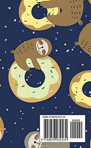 2021-2022 Pocket Planner: Cute Sleeping Sloth Monthly Agenda, Diary, Calendar, Organizer | 2021-2022 Two Year Pocket Planner with To Do Lists, Vision ... Notes, Holidays | Polka Dot Confetti, Donut