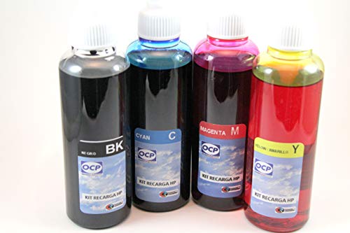 21 Kit de Recarga para Cartuchos de Tinta HP 21, 21 XL Negro y Color, Incluye Clip + 400 ML Tinta de Cartuchos HP Modelos Nº: 21-22-56-57-27-28-74-75-92-94-95-96-97-98-60-901, Negro y Color