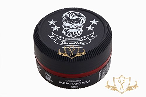 3 x bandido Hair Wax Gray pelo Wax máx Hold