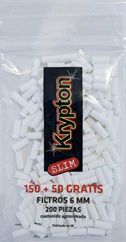 4000 Filtros Krypton 6mm slim para tabaco de liar