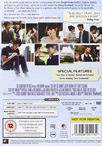 500 Days Of Summer DVD [Reino Unido]