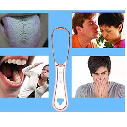 5pcs lejos Mano raspador de lengua cepillo más limpio de sílice Handle Higiene Bucodental herramienta del cuidado del color al azar