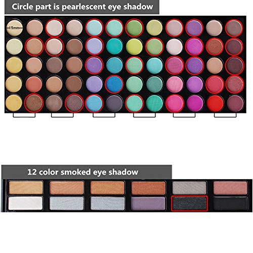 78 Colores Sombra De Ojos Paleta de Maquillaje Cosmética con Corrector y Rubor y Sombra De Ojos - Perfecto para Sso Profesional y Diario (Color 1)