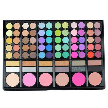 78 Colores Sombra De Ojos Paleta de Maquillaje Cosmética con Corrector y Rubor y Sombra De Ojos - Perfecto para Sso Profesional y Diario (Color 1)