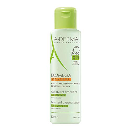 A-DERMA Exomega Gel Lavado Infantil Emoliente, 500 ml