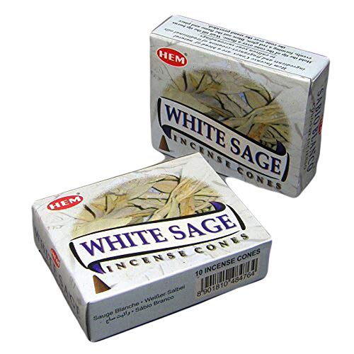 ABN Fashion Hem White Sage - Conos de incienso (12 unidades)