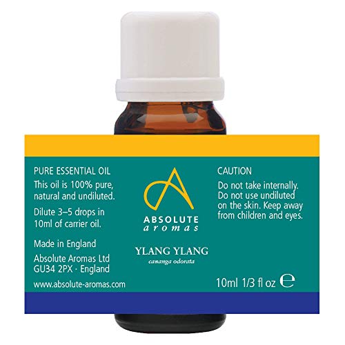 Absolute Aromas Ylang Ylang I 10 ml (cananga odorata) Aceite esencial – 100% puro, natural, sin diluir, vegano y sin crueldad – para uso en difusores y mezclas de aromaterapia