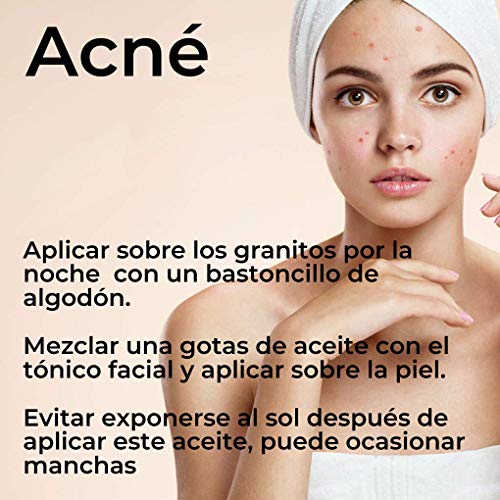 Aceite de Arbol de Té Roll on - Para Masaje - Para la Cara y Cuerpo - Tratamiento para El Acné, los Piojos y las enfermedades de la Piel- Roll on 15 ml