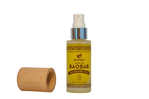 Aceite de baobab Afrinatur · puro · sin refinar · 100% BIO Ecológico Certificado Ecocert · 30 ml