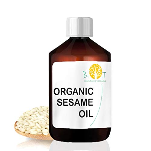 Aceite de Sésamo Orgánico Desodorizado Ayurveda 100% Natural Aceite de Masaje Cara y Cuerpo (1000 ml)