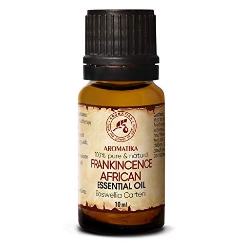 Aceite Esencial de Incienso 10ml - Boswellia Carterii - Africano - 100% Puro - Cuidado del Cuerpo & Piel - Aromaterapia - Difusor de Aroma - Lámpara de Fragancia - Fragancia de Habitación