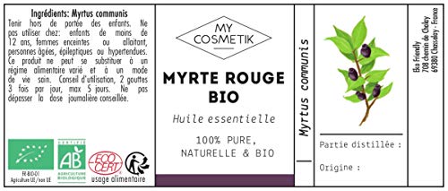 Aceite esencial de Mirto orgánico - MyCosmetik - 10 ml