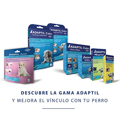 ADAPTIL Calm - Antiestrés para perros - Solo en casa, Miedos, Ruidos fuertes, Adopción - Difusor + Recambio 48ml