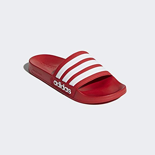 Adidas Adilette Cloudfoam Slides Chanclas Unisex, Rojo (Scarlet/Footwear White), 38 EU (5 UK)