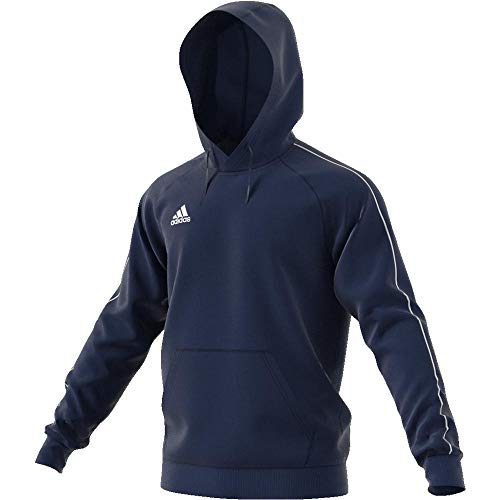 adidas CORE18 Hoody Sudadera con Capucha, Hombre, Azul (Azul/Blanco), M