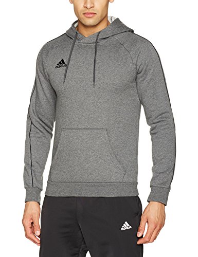 Adidas CORE18 Hoody Sudadera con Capucha, Hombre, Gris (Gris/Negro), XS