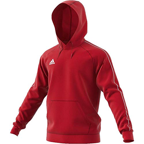 adidas CORE18 Hoody Sudadera con Capucha, Hombre, Rojo (Rojo/Blanco), M