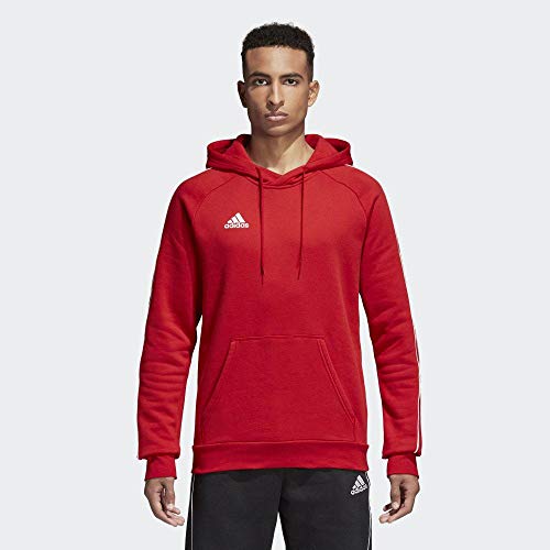 adidas CORE18 Hoody Sudadera con Capucha, Hombre, Rojo (Rojo/Blanco), M