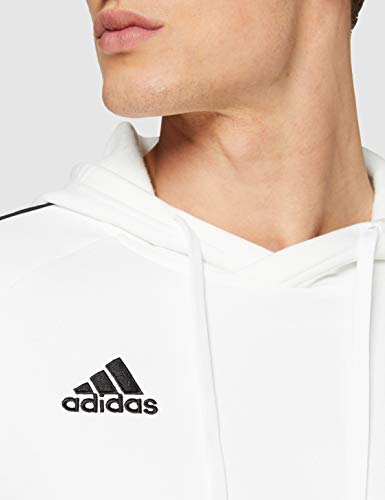 adidas Core18 Hoody Sudadera, Hombre, White, L