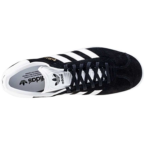 adidas Gazelle, Zapatillas de deporte Unisex Adulto, Varios colores (Core Black/White/Gold Metalic), 44 2/3 EU