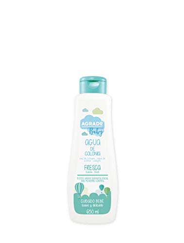 Agua de Colonia Fresca Infantil - 650 ml Formato familiar Con tapón bisagra Perfume suave y fresco - Agrado Baby