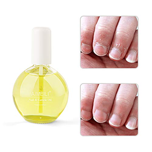 AIMEILI Acondicionador de Cutículas y Uñas Nail Solaroil Cuticle Oil Nutritivo Para Uñas Tratamiento de Cutícula Aceite Revitalizador Esmalte de Uñas Nutre el Protector de la Piel Cuidado de Uñas 75ML