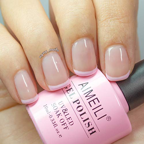 AIMEILI Esmalte Semipermanente De Uñas Soak Off UV LED Uñas De Gel - Rose Nude (022) 10ml