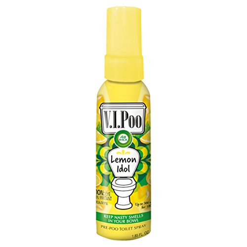 Air Wick VIPoo Lemon Idol - Spray ambientador para inodoros con olor a limón, 55 ml