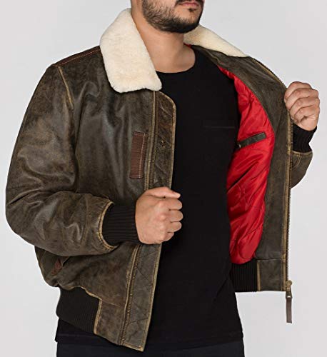 ALPHA INDUSTRIES Injector III Leather, vintage brown, L para Hombre