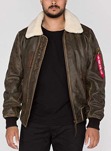 ALPHA INDUSTRIES Injector III Leather, vintage brown, L para Hombre