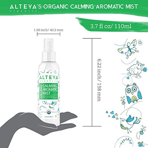 Alteya Organic Bruma Calmante para Bebé 110 ml – USDA Certificado Puro Bio Producto Natural Relajante