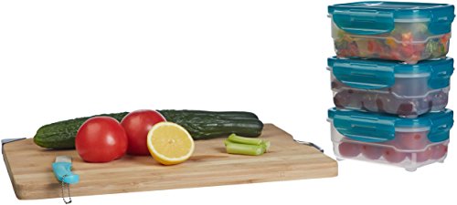 AmazonBasics: Juego de almacenamiento de comida de 3 unidades, 3 x 0,6 L