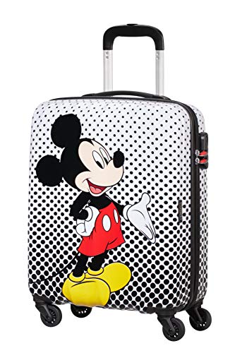 American Tourister Disney Legends Spinner S Equipaje de Mano Infantil, 55 cm, 36 L, Multicolor (Mickey Mouse Polka Dot)