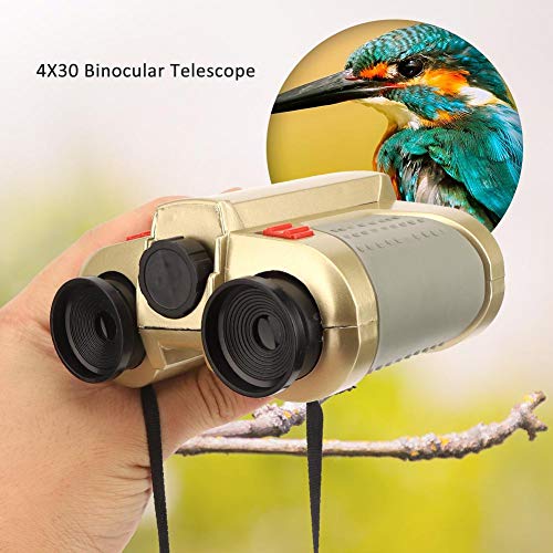 AMONIDA Visión Nocturna para niños, telescopio Binocular, telescopio Binocular Seguro 4X30, montañismo doméstico para Viajes al Aire Libre