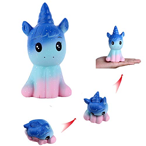 Anboor Squishies Unicornio Caballo Kawaii Suave Crecimiento Lento Perfumado Animal Squishies Alivio del estrés Juguete para ni?os