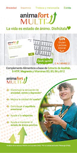 Animafort MULTI Cápsulas Vegetales con Afron®, 5-HTP, Magnesio y Vitaminas B