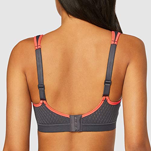 Anita Sport-BH Sujetador Deportivo, Multicolor (Coral/Anthrazit 595), 100A (Talla del Fabricante: 85A) para Mujer